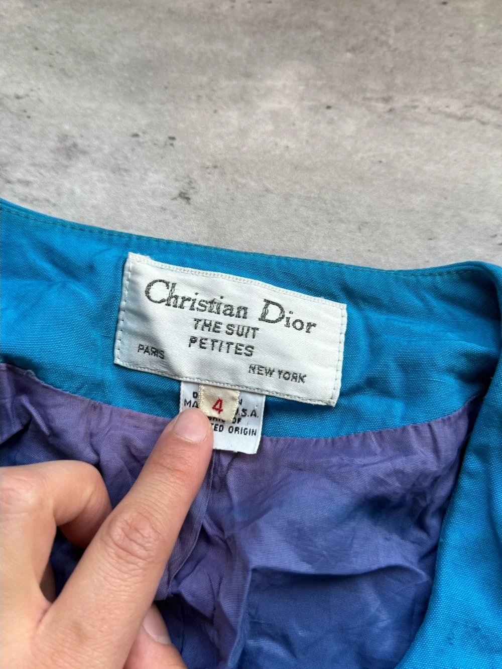 Dior Bright Blue women Button Blazer